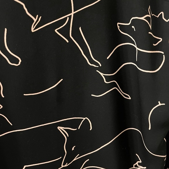 Babaton Abstract Fox Print Blouse - Picture 2 of 5